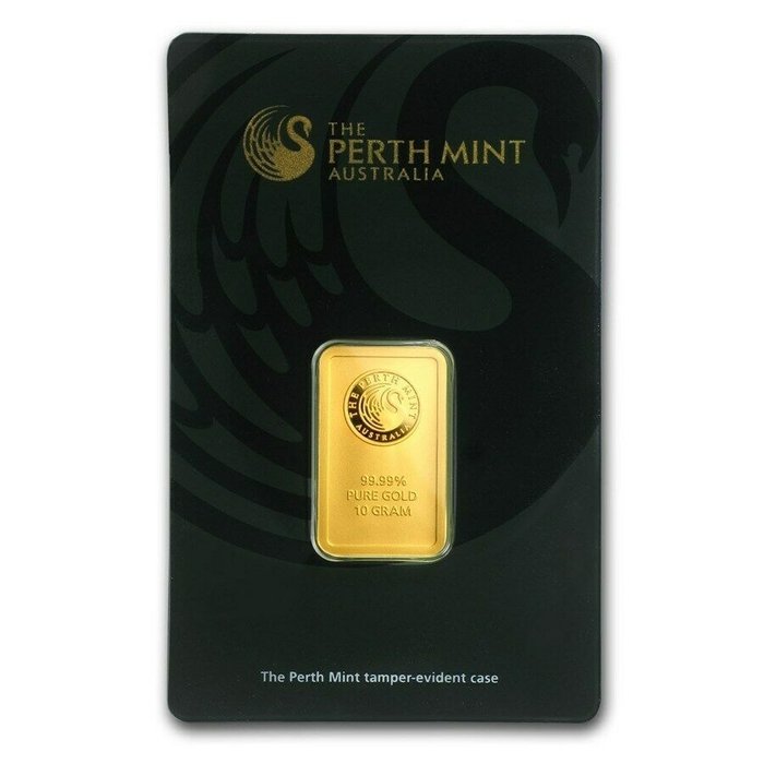 10 gram - Guld 999 - Perth Mint - Forseglet  Med certifikat