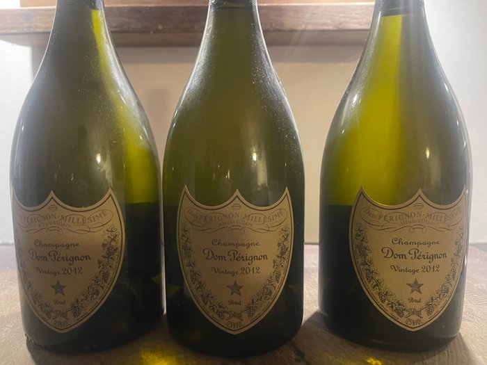 2012 Dom Pérignon - Champagne Brut - 3 Flasker (0,75 L)