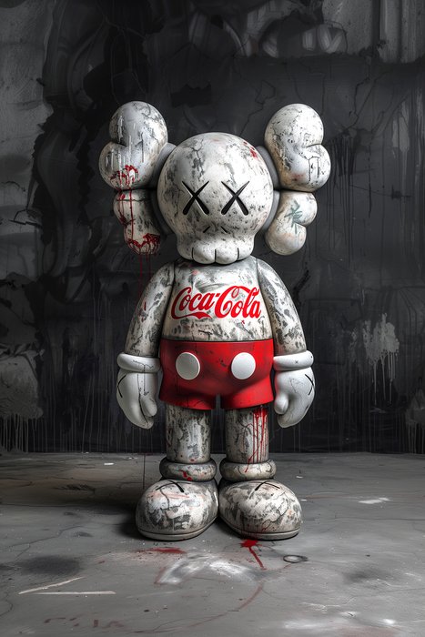 Artxlife - Kaws Graphiti Red Cola [XXL]