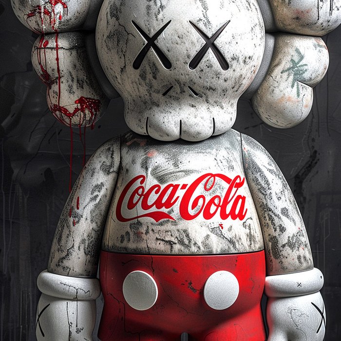 Artxlife - Kaws Graphiti Red Cola [XXL]