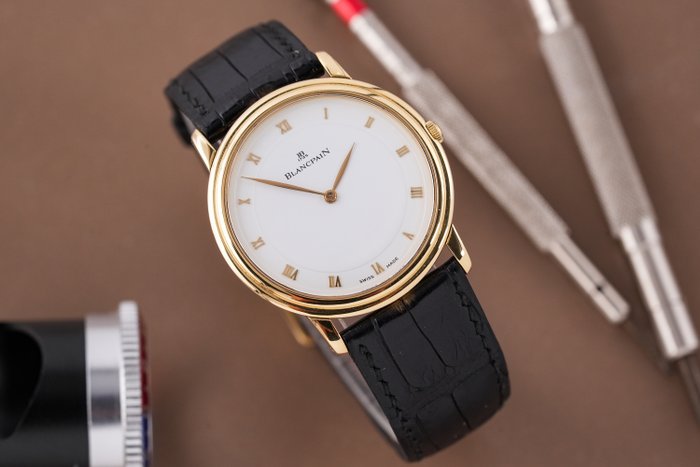 Blancpain - Villeret Ultra-Slim 18k Yellow Gold - 0021-1418-55 - Mænd - 1990-1999