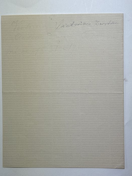 Victorien Sardou (1831–1908) French dramatist, author of Tosca and Fedora! - Autograph signed letter and collaborator of Camilles Saint-Saens and Jacques Offenbach - 1880