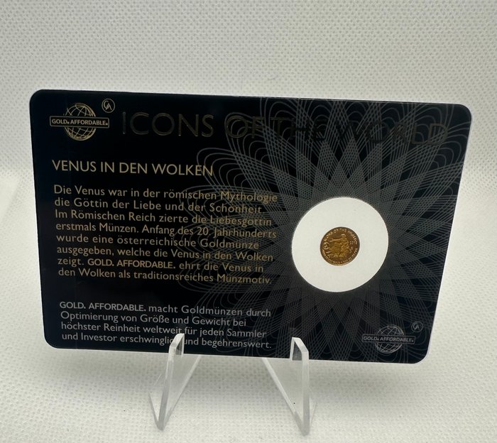 Rwanda. 10 Amafranga 2018 Icons of the World - Venus, 1/200 Oz (.999)  (Ingen mindstepris)