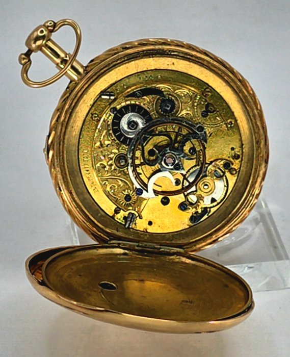 Breguet et Fils - Paris - 18K Spindeluhr - Quarter Repeater - Kartuschenziffernblatt - Frankrig omkring 1800