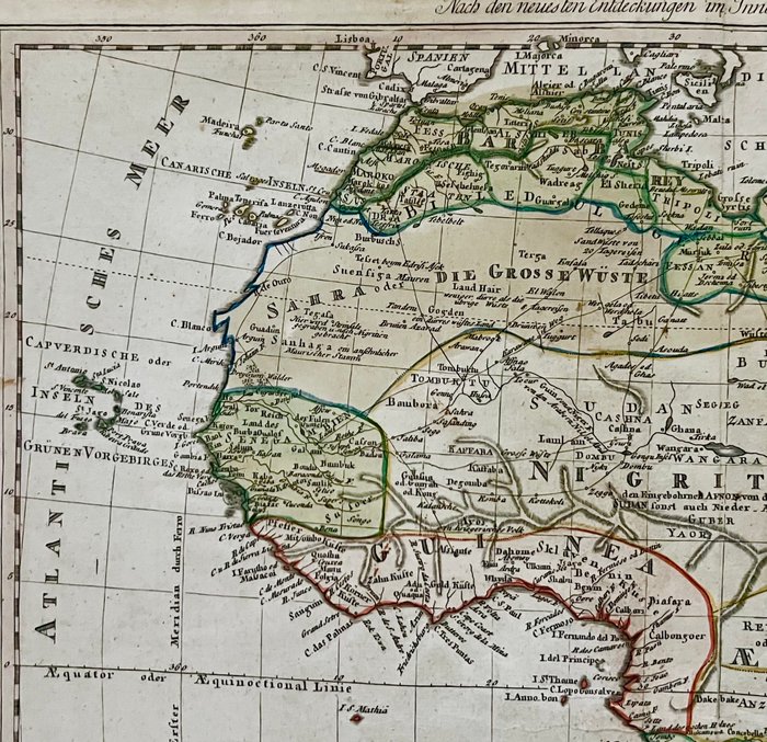 Afrika - Afrika; F.L. Güssefeld / (Homann Erben) Ch. M. Fembo - Charte von Africa nach astronomischen Beobachtungen, [...] / Nach den neuesten Entdeckungen im - 1801-1820