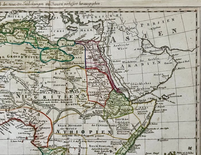 Afrika - Afrika; F.L. Güssefeld / (Homann Erben) Ch. M. Fembo - Charte von Africa nach astronomischen Beobachtungen, [...] / Nach den neuesten Entdeckungen im - 1801-1820