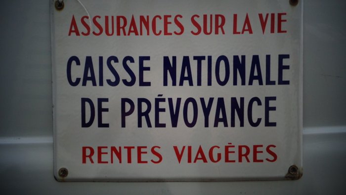 Assurances sur la Vie Caisse Nationale de Prevoyance - Emaljeplade - Emalje