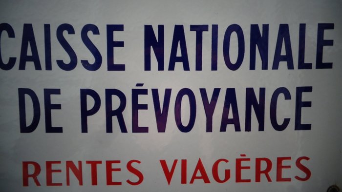 Assurances sur la Vie Caisse Nationale de Prevoyance - Emaljeplade - Emalje