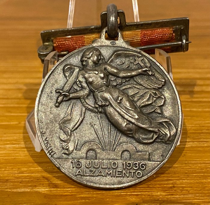 Spanien - Militærmedalje - Medal of the Rising in the Spanish Borgerkrig i sølv