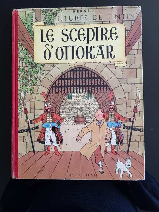 Tintin T8 - Le Sceptre D'Ottokar (B2) - 2e édition couleur - C - 1 Album - Genoptryk - 1948