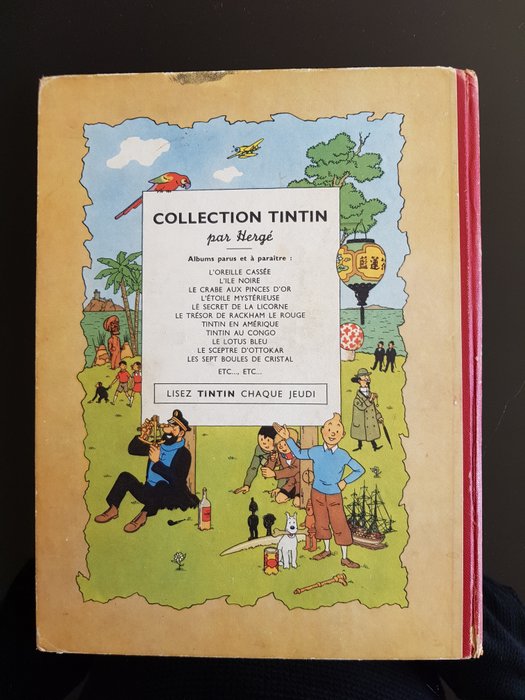 Tintin T8 - Le Sceptre D'Ottokar (B2) - 2e édition couleur - C - 1 Album - Genoptryk - 1948