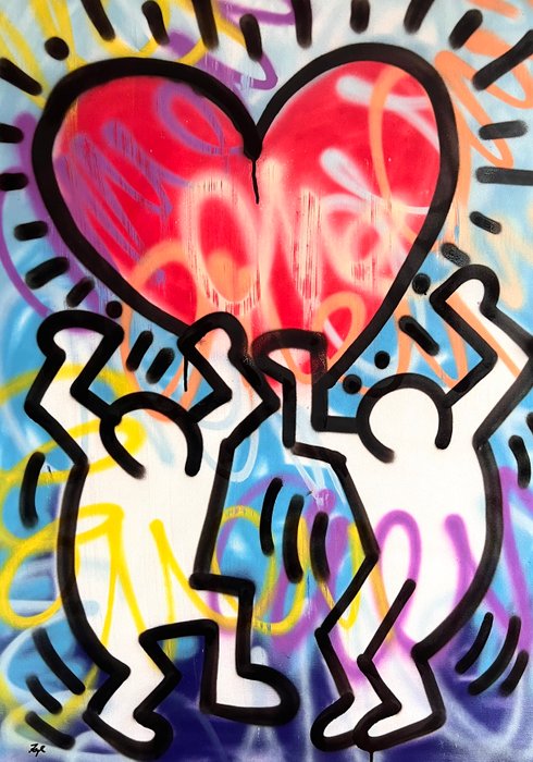 Gunnar Zyl (1988) - Heart / Keith Haring  Zyl