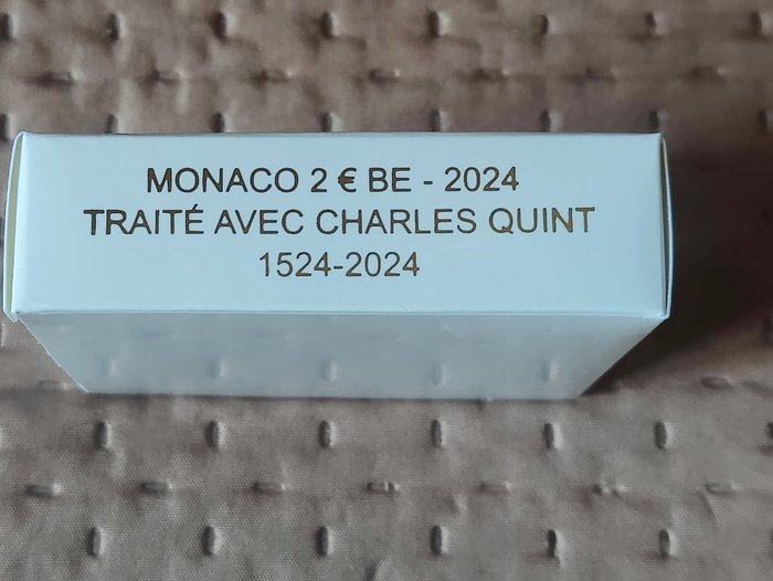 Monaco. 2 Euro 2024 "500 Ans du Traité de Burgos - Charles Quint" Proof