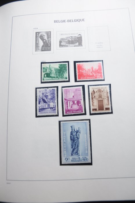 Belgien  - Samling mellem 1919/1961 i 2 DAVO albums