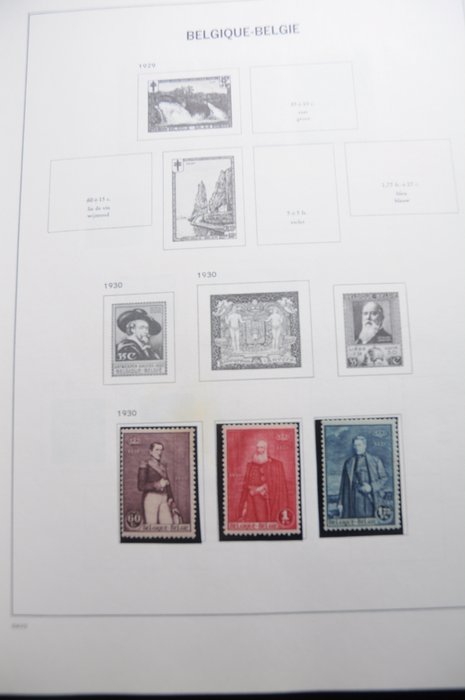 Belgien  - Samling mellem 1919/1961 i 2 DAVO albums