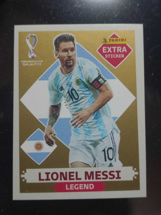 Panini - Qatar 2022 World Cup - Lionel Messi Extra Sticker Gold - 1 Sticker