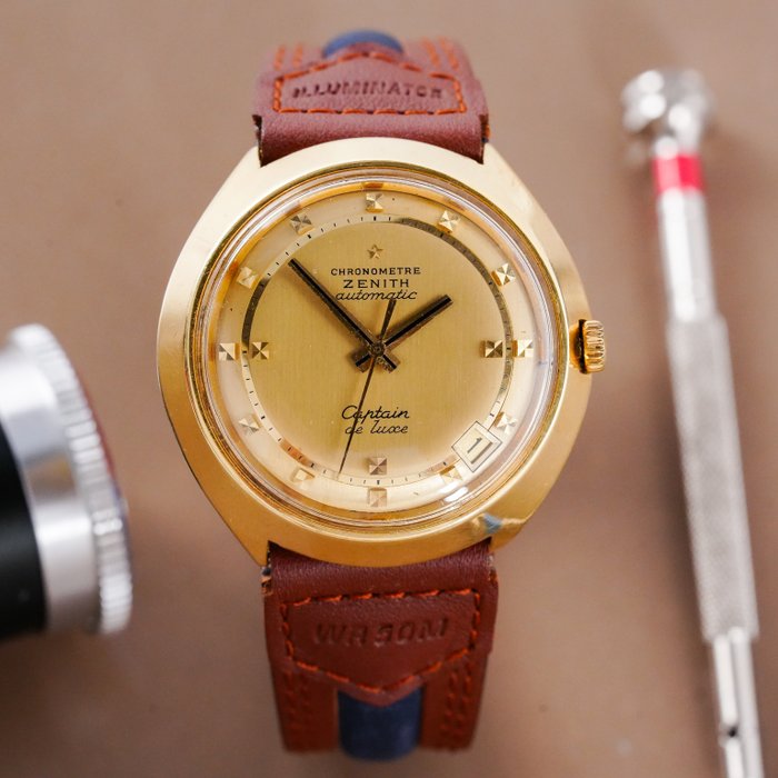 Zenith - Captain de Luxe Chronometer 18k Gold - Mænd - 1970-1979