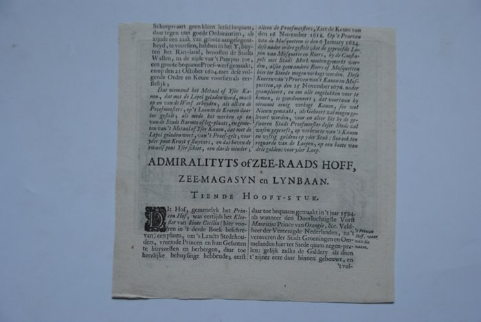 Holland - Amsterdam; Anoniem - Geschudt en Klokgietery - 1721-1750