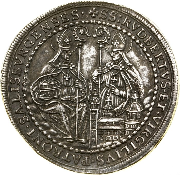 Østrig. Johann Ernst Reichsgraf von Thun (1667-1709). 1/2 Thaler (taler) 1699 Salzburg