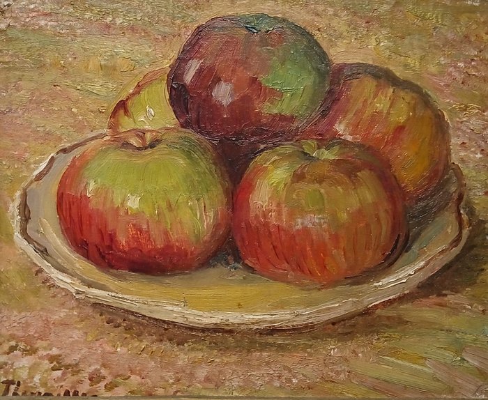 Charles Theunissen (1871-1948) - De appels - postimpressionistisch stilleven