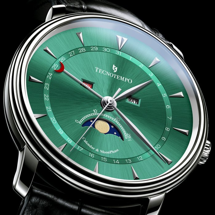 Tecnotempo  - Calendar  Moon Phase - 40mm - TT.CMP.G - Mænd - 2011-nu