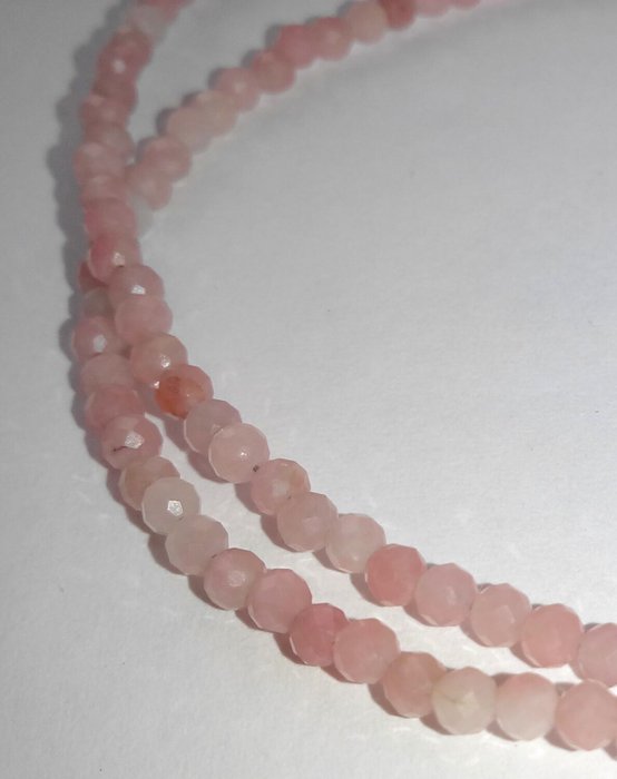 Ingen mindstepris - Halskæde Platin - gylden South Sea perle 14 mm - pink opal