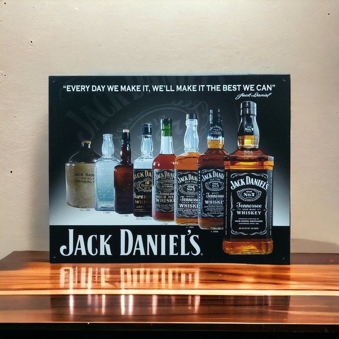 Jack-Daniels - Tegn - JACK DANIELS -Whisky officielle billboard - Metal Stål