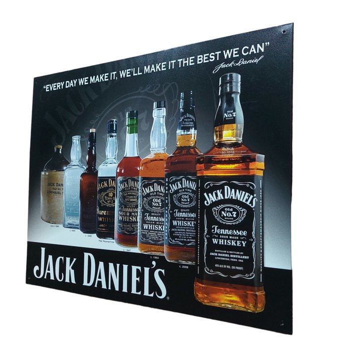 Jack-Daniels - Tegn - JACK DANIELS -Whisky officielle billboard - Metal Stål