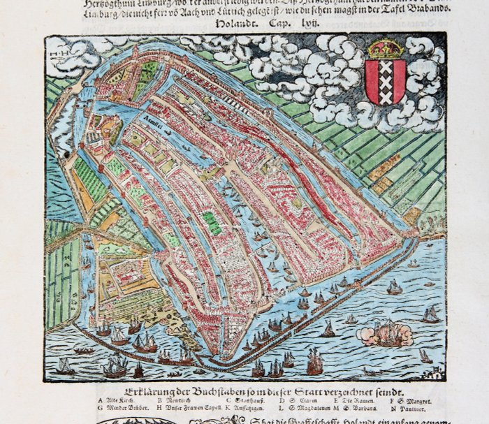 Holland - Amsterdam; Sebastian Münster - Amsterdam - 1521-1550