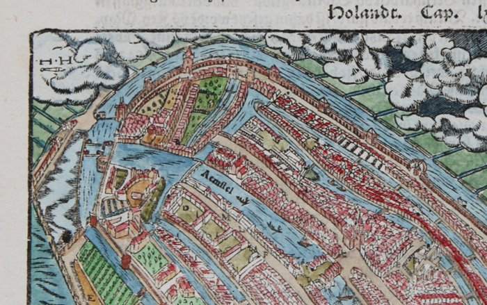 Holland - Amsterdam; Sebastian Münster - Amsterdam - 1521-1550