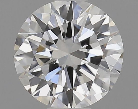 1 pcs Diamant  (Natur)  - 0.50 ct - Rund - F - VVS2 - Gemological Institute of America (GIA) - *3EX*