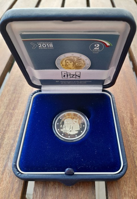 Italien 2 Euro 2018 "Ministero della Salute" Proof