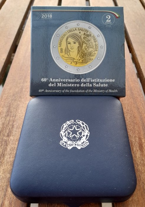 Italien 2 Euro 2018 "Ministero della Salute" Proof