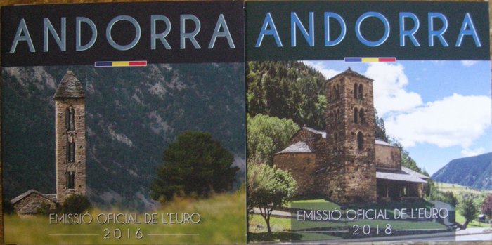 Andorra Year Set (FDC) 2016/2018 (2 stuks)  (Ingen mindstepris)