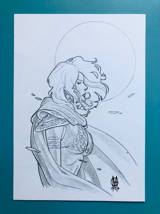 Matteoni, Giuseppe - 1 Original drawing - Red Sonja