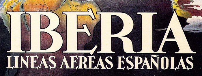 IBERIA - Lineas Aereas de España - Publicitario - licensed  modern reprint