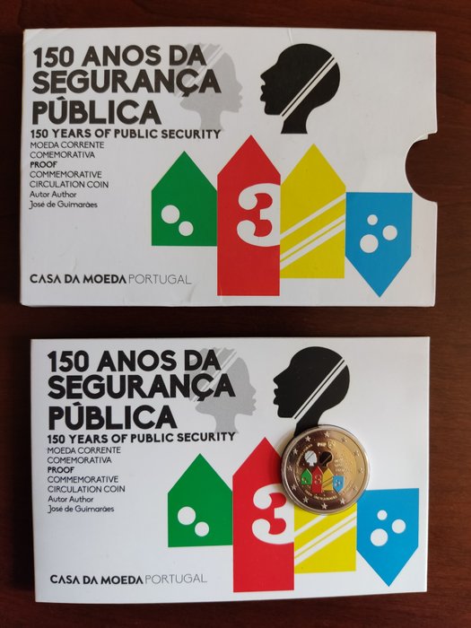 Portugal. 2 Euro 2017 "150 Anos da Segurança Pública" Proof