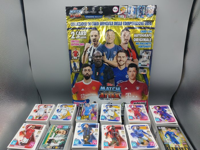 2021/22 Topps Match Attax 3800 cards + starter pack + 3 mini tins - 1 Mixed collection - Næsten så god som ny (NM)