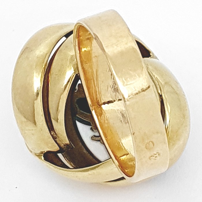 Ring - 18 kraat Gulguld -  3.00ct. tw. Turkis