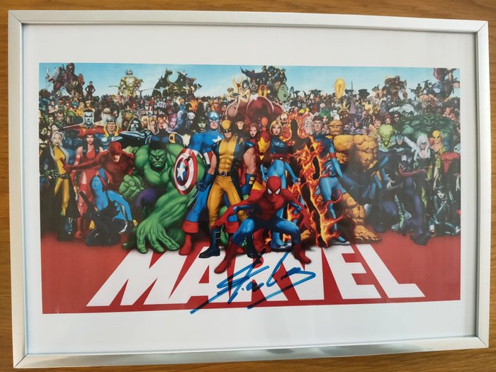 Lee, Stan - Héros Marvel signature originale avec certificat d'authenticité - 2010‹erne