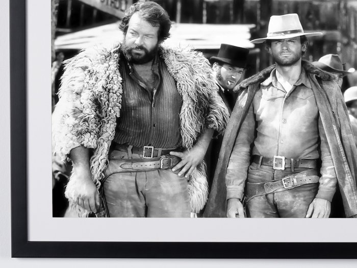 Boot Hill (1969) - Bud Spencer  Terence Hill - Fine Art Photography - Luxury Wooden Framed 70X50 cm  - Limited Edition Nr 01 of 50 - Serial ID - Original Certificate (COA), Hologram Logo Editor and QR Code - 100% New items.