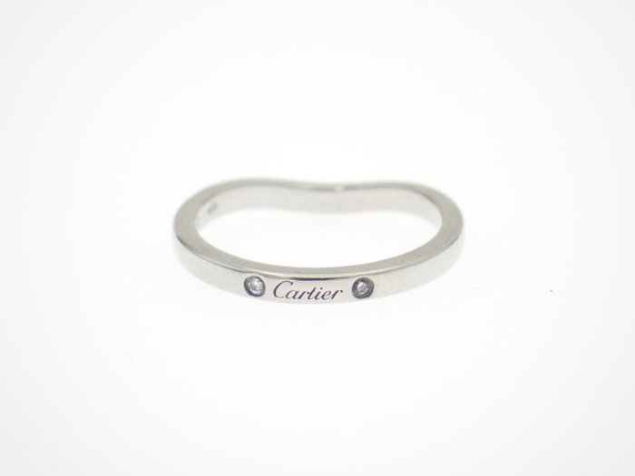 Ingen mindstepris - Cartier - Ring - Ballerina Curved Wedding 3P Diamonds Platin, PT950