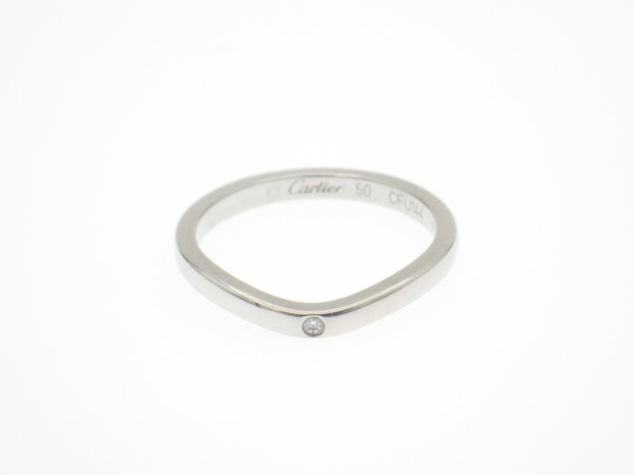 Ingen mindstepris - Cartier - Ring - Ballerina Curved Wedding 3P Diamonds Platin, PT950