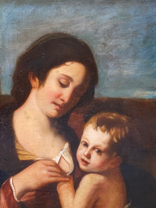 Escuela napolitana (XVIII-XIX) - Madonna con Bambino