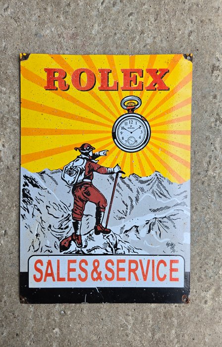 Rolex - Emaljeplade - Emalje