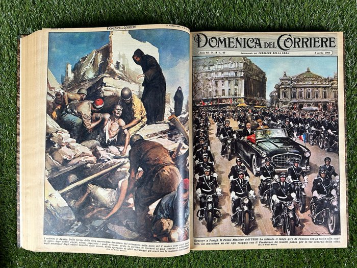 Domenica del corriere nn 1/53 - rilegati in 2 volumi - annata completa - 2 Album - Første udgave - 1960