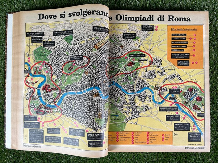 Domenica del corriere nn 1/53 - rilegati in 2 volumi - annata completa - 2 Album - Første udgave - 1960