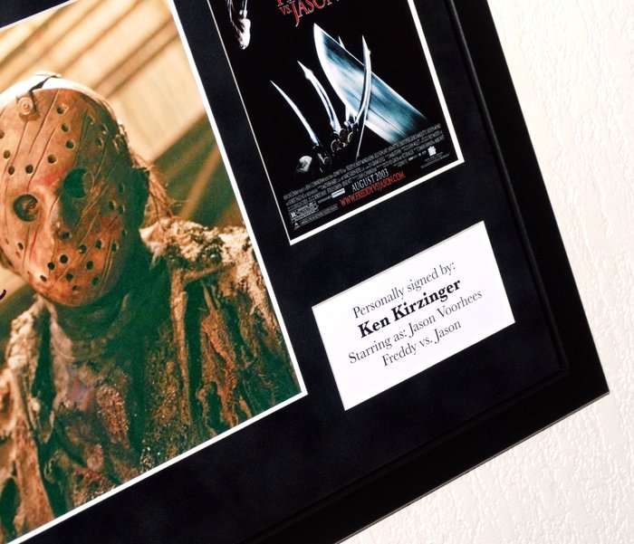 Freddy vs. Jason - Ken Kirzinger (Jason Voorhees) Premium Framed, signed, Certificate of Authenticity