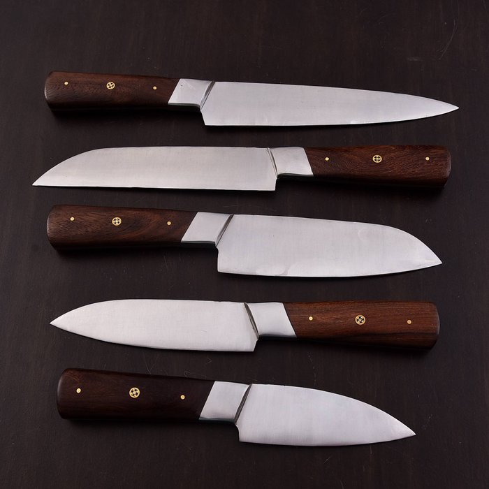 Køkkenkniv - Chef's knife - Håndlavet stål, træ - Nordamerika