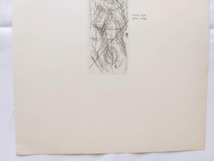 Alberto Giacometti (1901-1966) - Annette de Face - Original etching